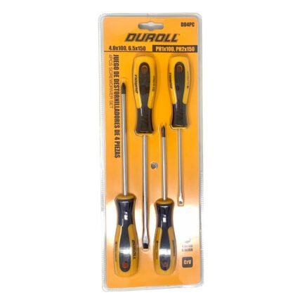 Juego de destornillador 4pc - DUROLL - (2PP-2PL)