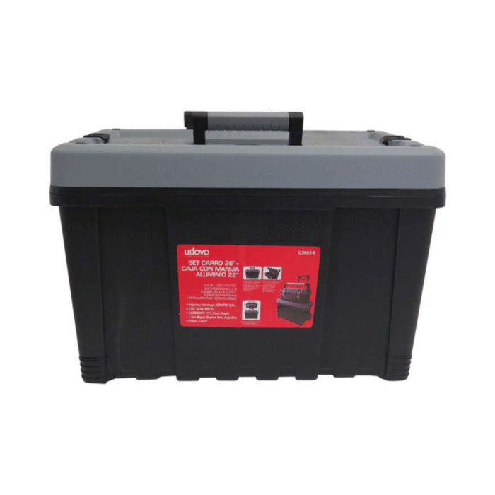 Carro 26 C/caja plástica C/cierre y manija metálica 22 - Duroll - Image 1