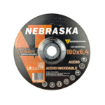 Disco abrasivo c/deprimido p/metal 180x6.4x22.2 - NEBRASKA