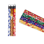 Cabo de madera forrado con diseño floral