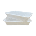 Bandeja carnicera mediana blanca 27x19x7 cm