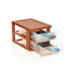 Cajonera Plástica con 2 Divisiones Chica – Organizador Compacto (23x15x14 cm)