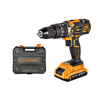 Taladro percutor One-Power 20V - 13mm mandril met. 60n.m (c/maletin) NEBRASKA