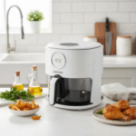 Airfryer Freidora Digital 5,5L - 1200w Blanco Vidrio LUSQTOFF - Image 2
