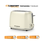 Tostadora Vintage Eléctrica 7 Niveles 930w Crema LUSQTOFF