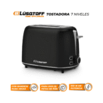 Tostadora Vintage Eléctrica 7 Niveles 930w Negro LUSQTOFF